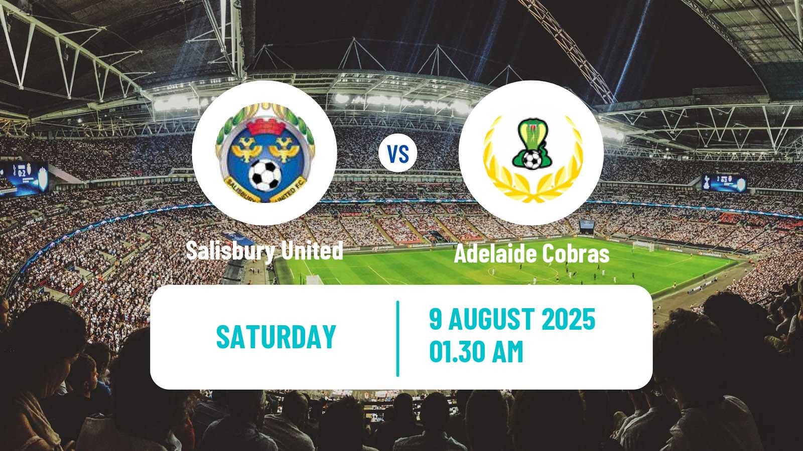 Soccer Australian SA State League Salisbury United - Adelaide Cobras