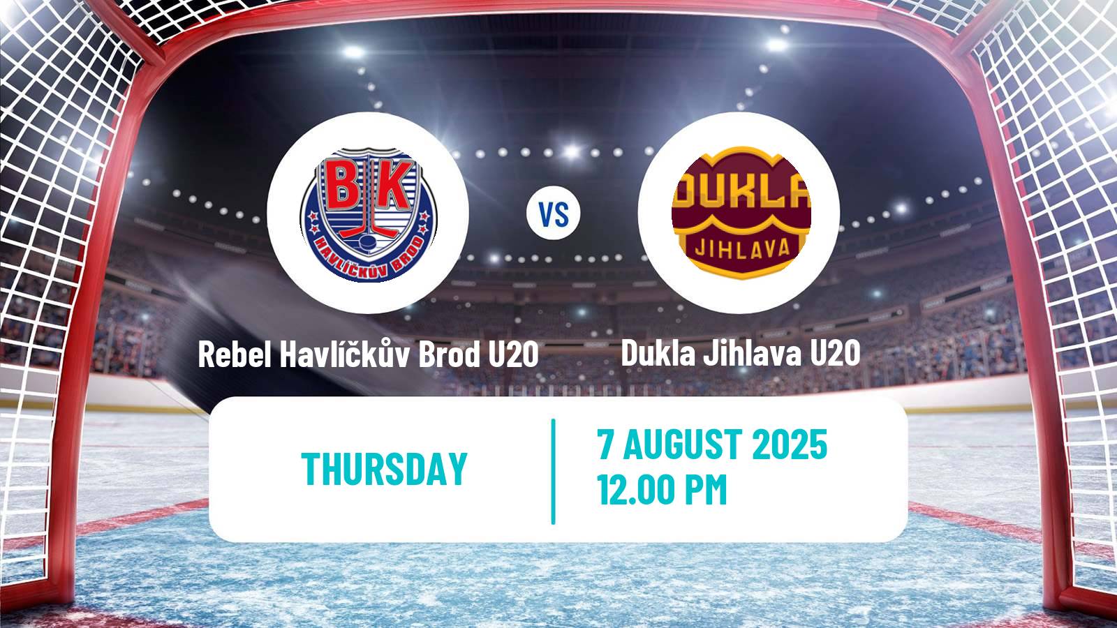 Hockey Club Friendly Ice Hockey Rebel Havlíčkův Brod U20 - Dukla Jihlava U20