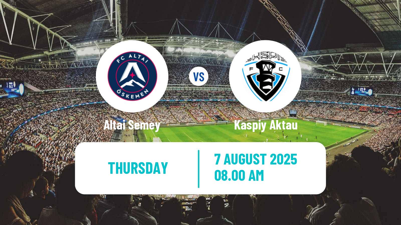 Soccer Kazakh First Division Altai Semey - Kaspiy Aktau
