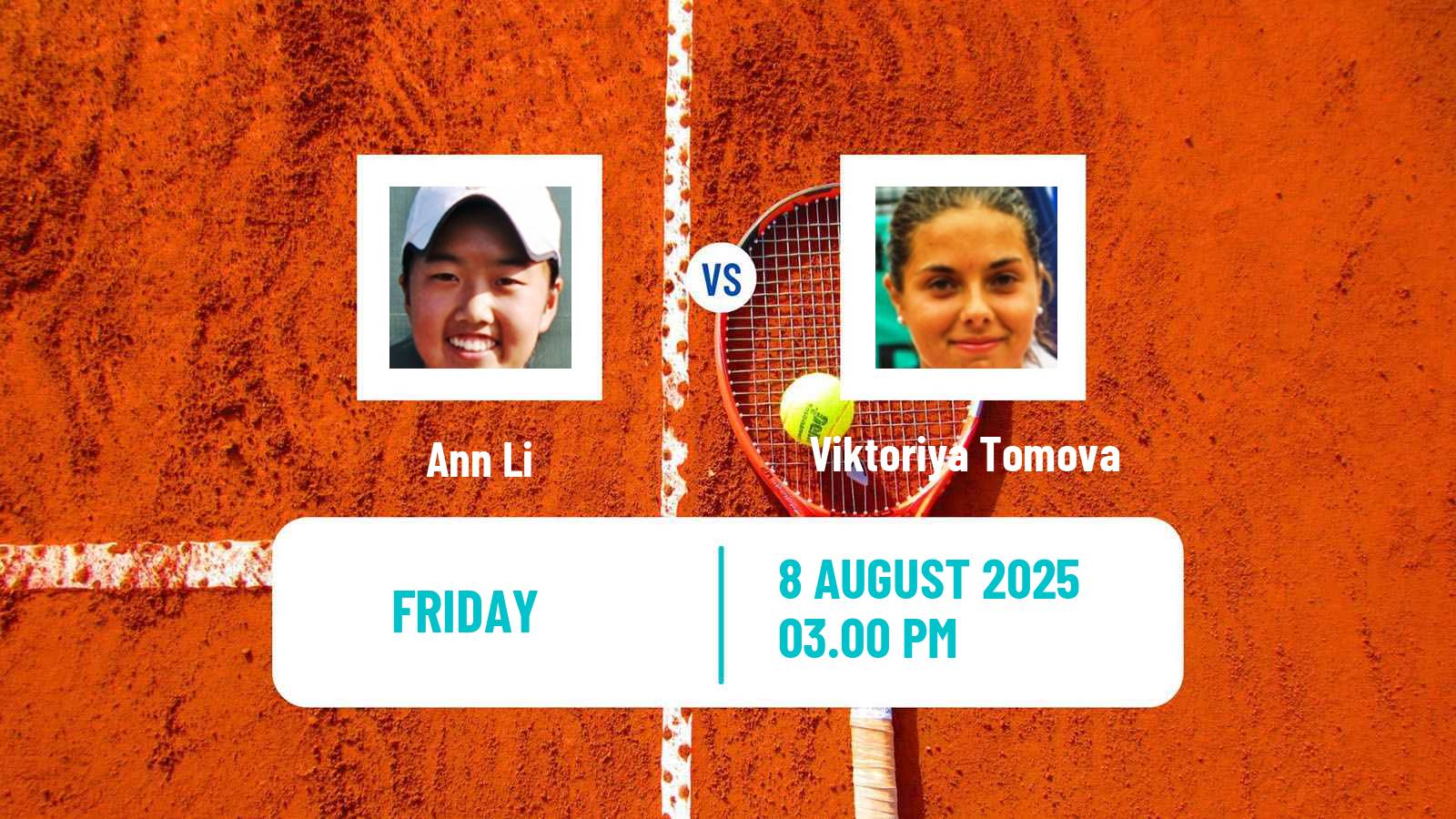 Tennis WTA Cincinnati Ann Li - Viktoriya Tomova