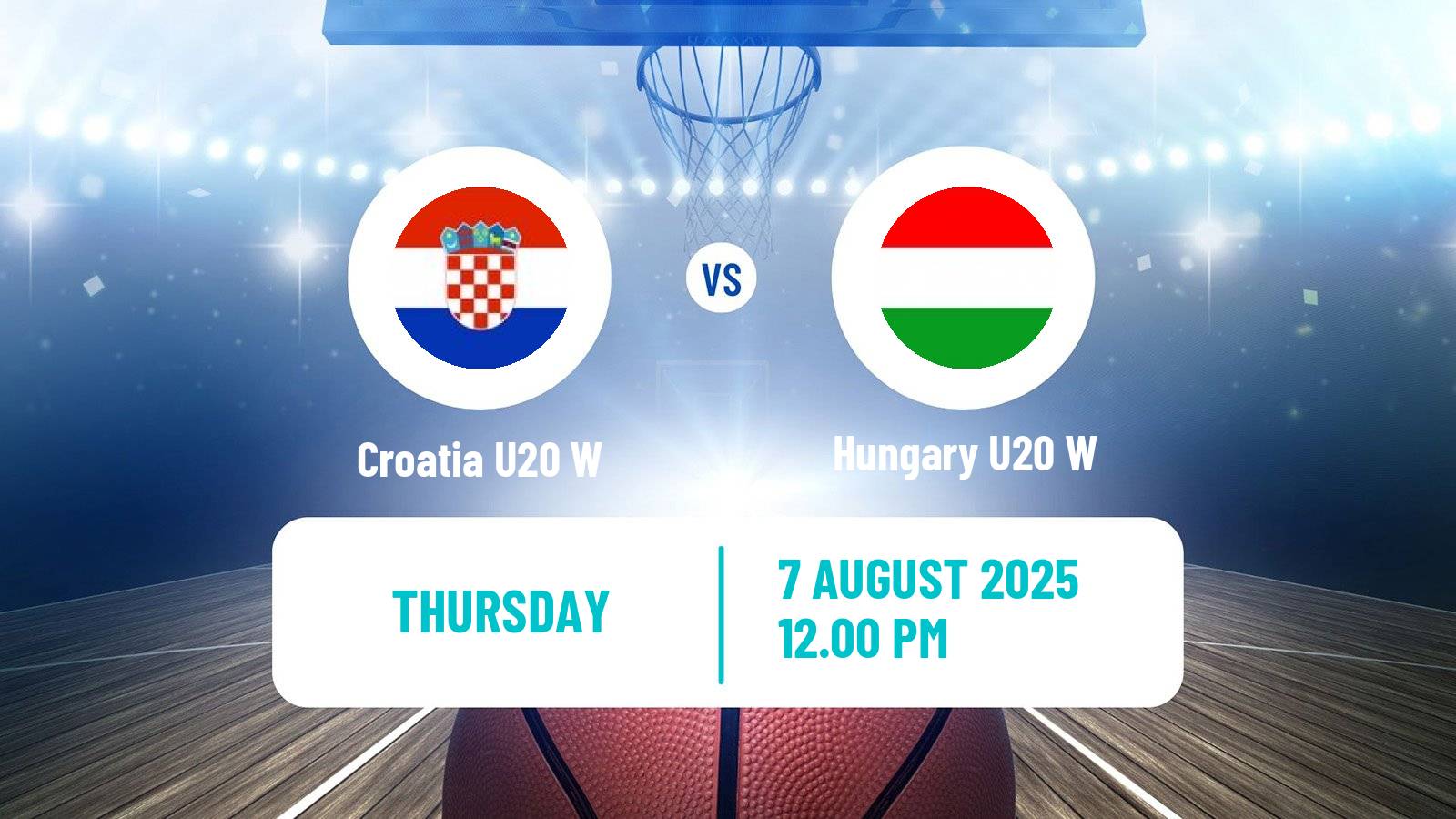 Basketball European Championship U20 B Basketball Women Croatia U20 W - Hungary U20 W