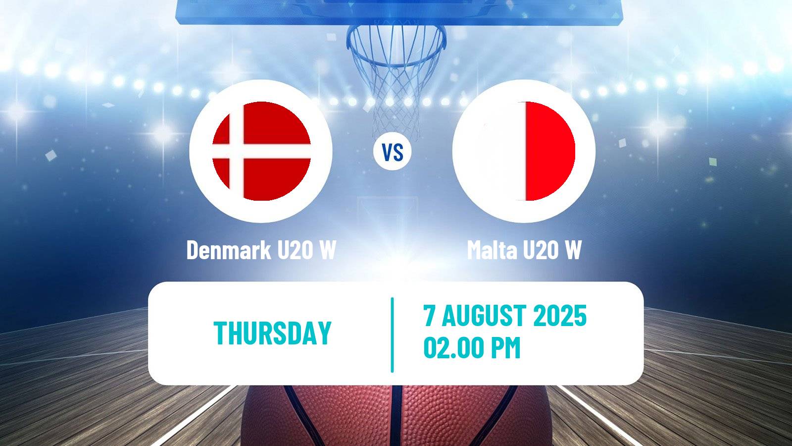 Basketball European Championship U20 B Basketball Women Denmark U20 W - Malta U20 W