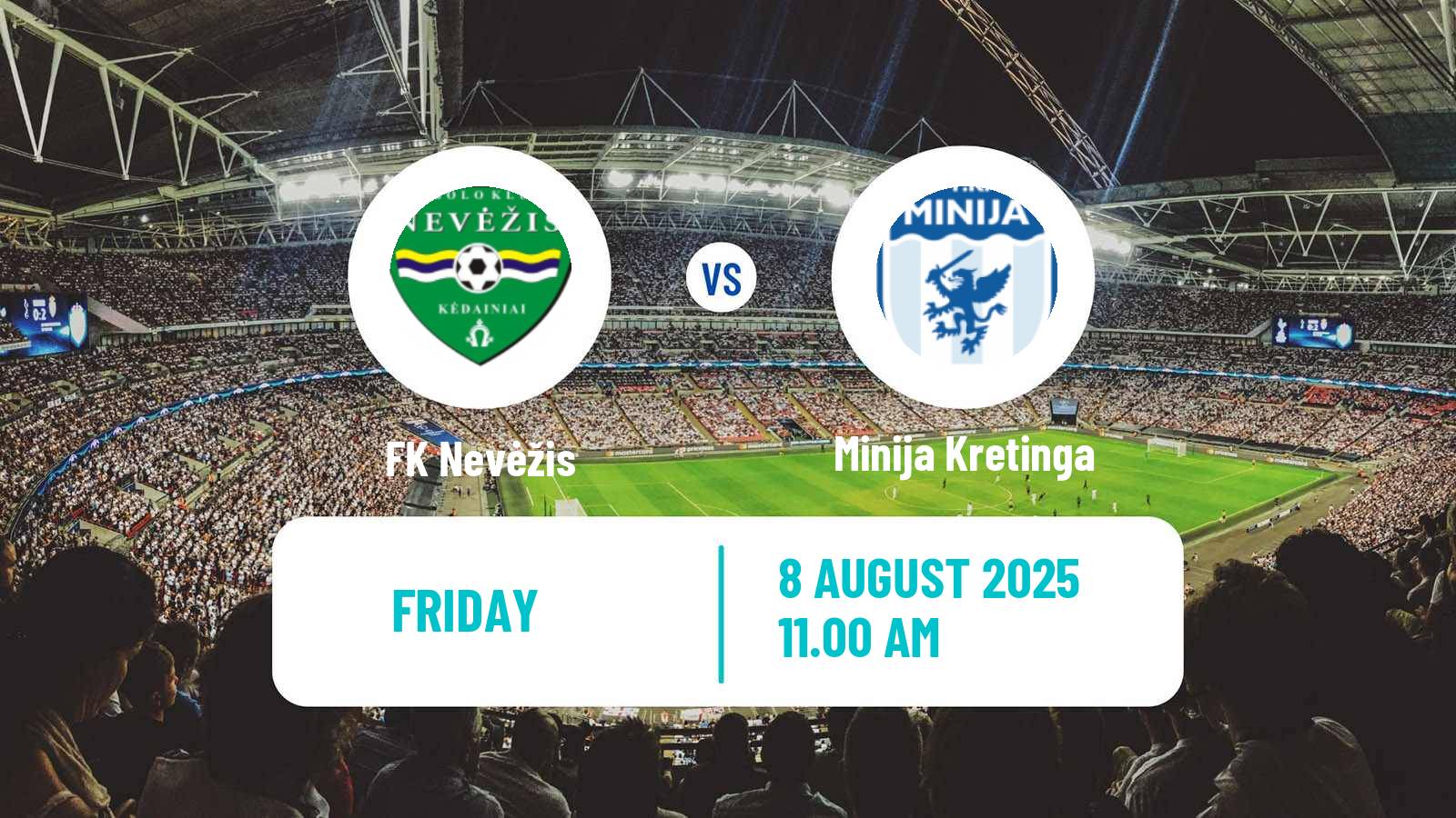 Soccer Lithuanian Division 2 Nevėžis - Minija Kretinga