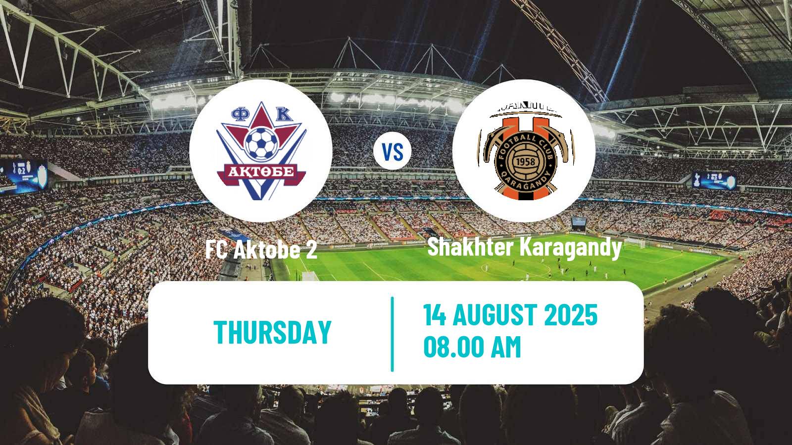 Soccer Kazakh First Division Aktobe 2 - Shakhter Karagandy