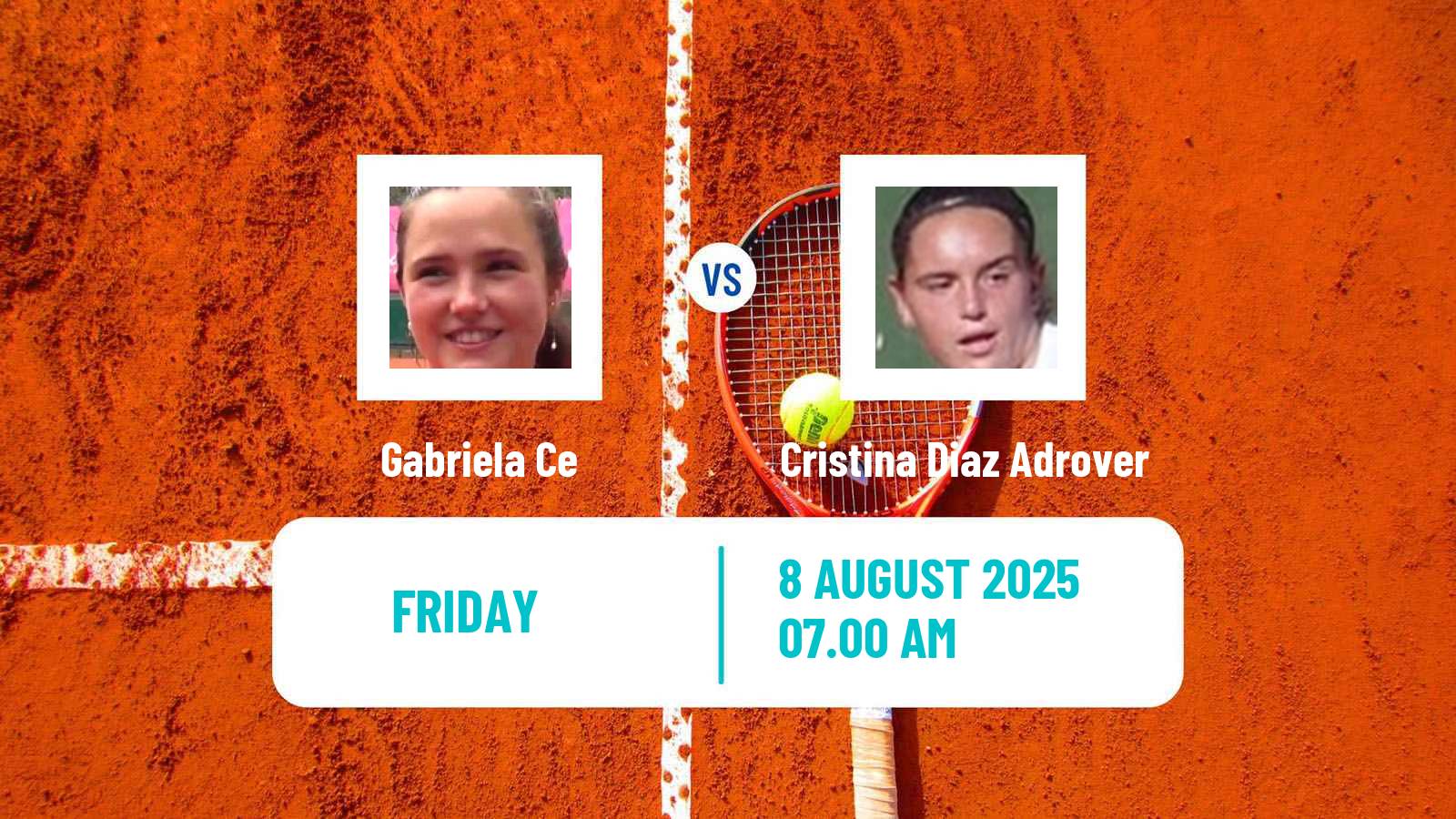 Tennis ITF W50 H Koksijde Women Gabriela Ce - Cristina Diaz Adrover