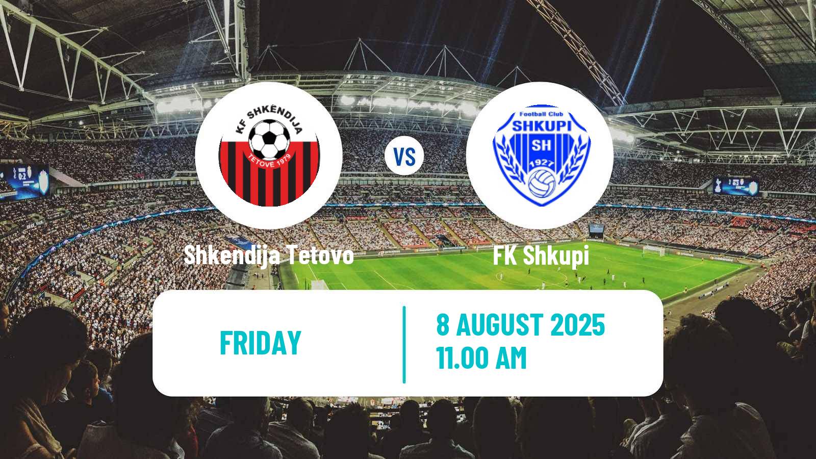 Soccer North Macedonian 1 MFL Shkendija Tetovo - Shkupi