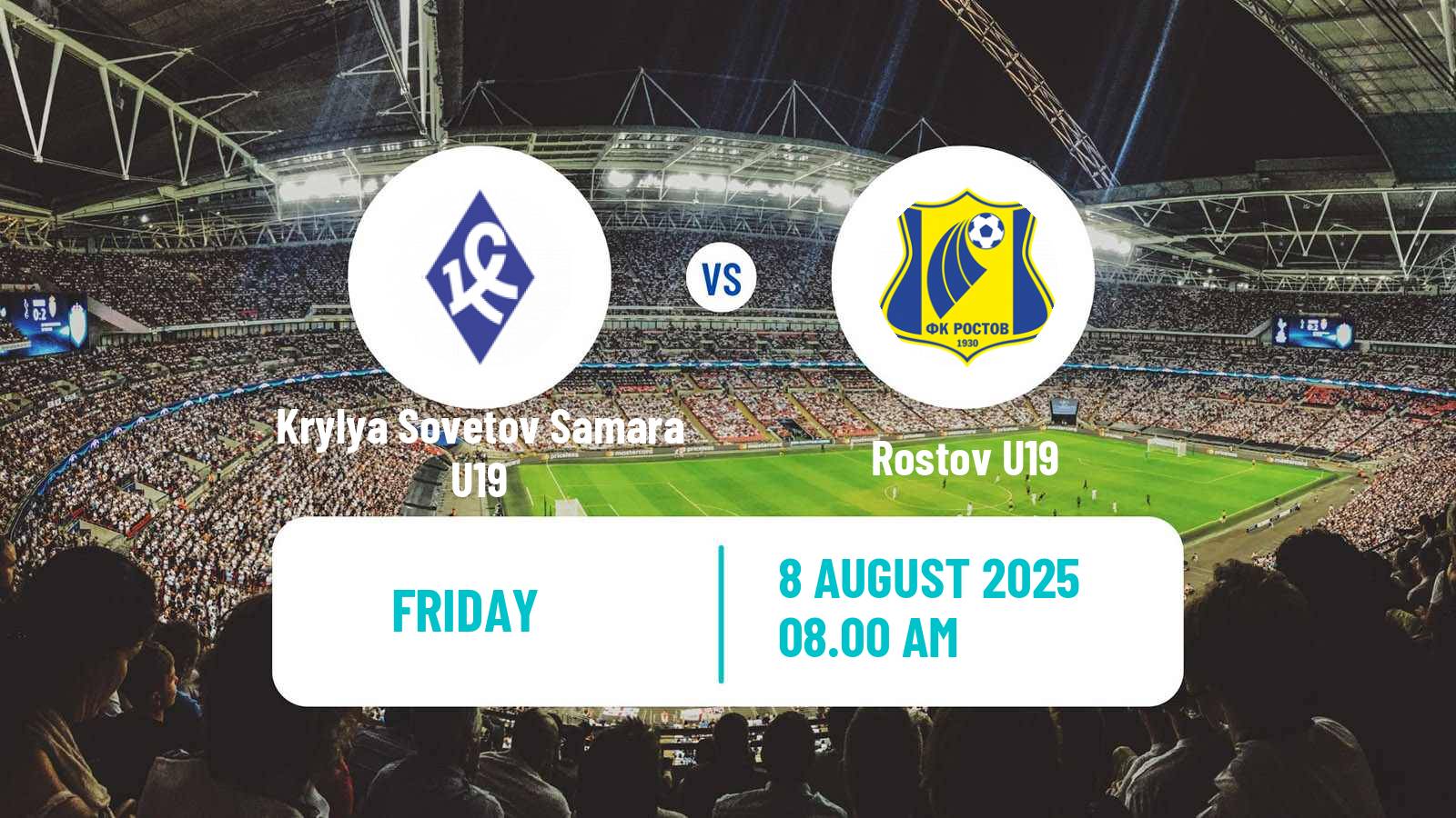 Soccer Russian Youth League Krylya Sovetov Samara U19 - Rostov U19