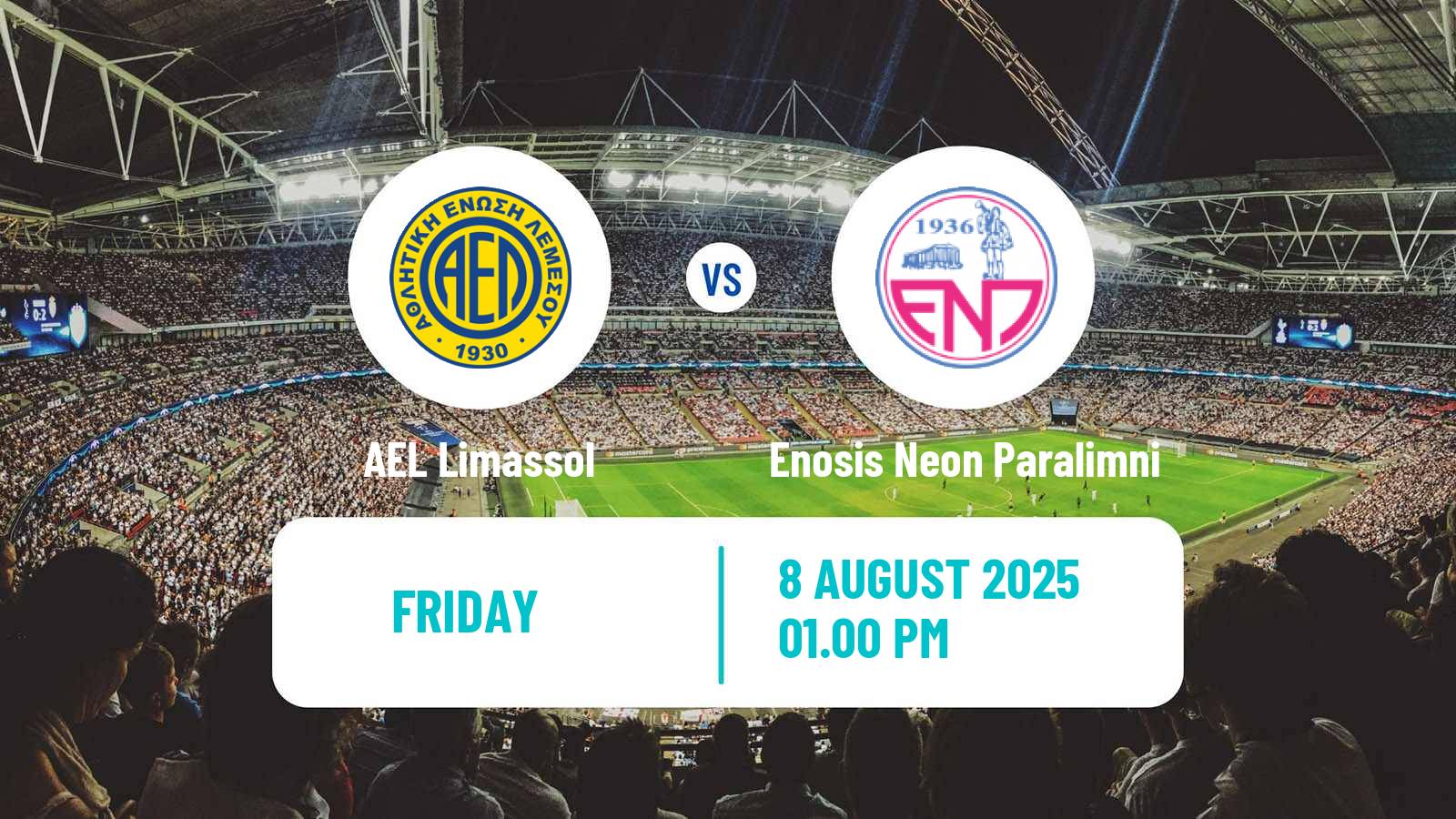 Soccer Club Friendly AEL Limassol - Enosis Neon Paralimni