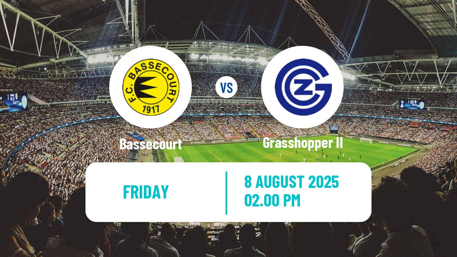Soccer Swiss 1 Liga Classic Group 2 Bassecourt - Grasshopper II