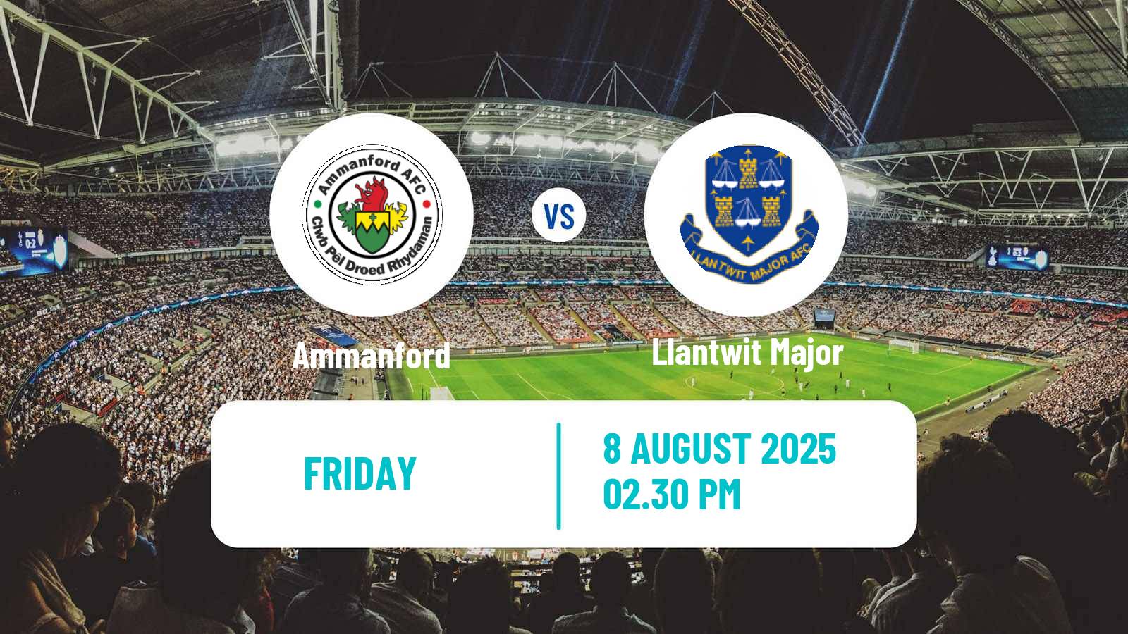 Soccer Welsh Cymru South Ammanford - Llantwit Major