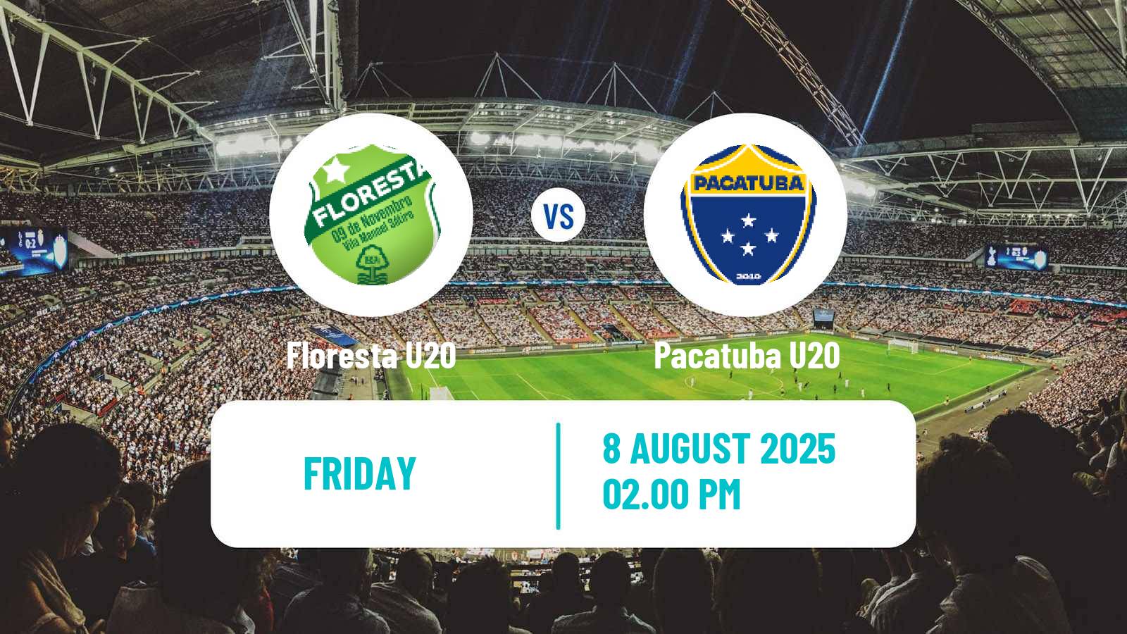 Soccer Brazilian Cearense U20 Floresta U20 - Pacatuba U20