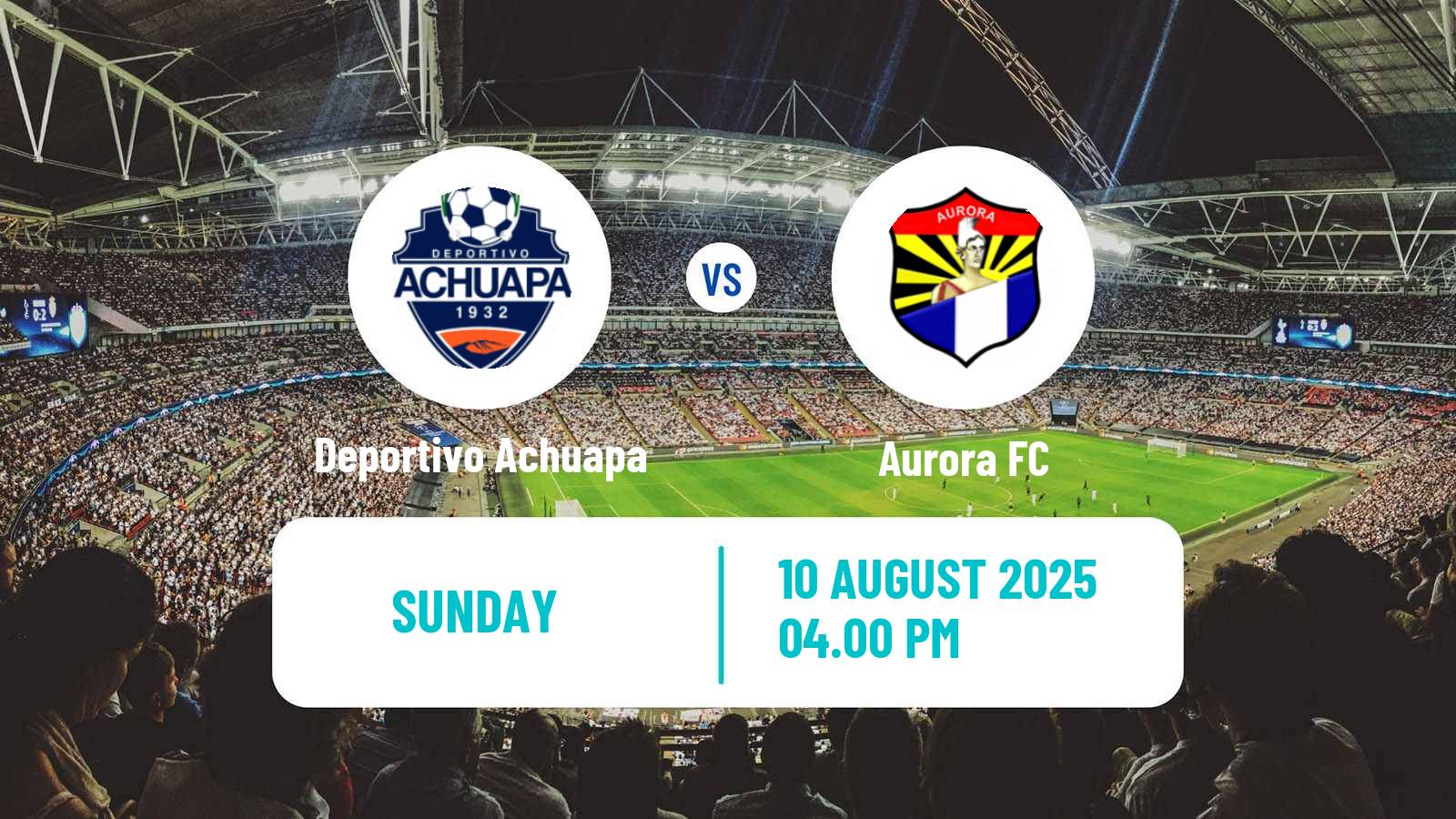 Soccer Guatemala Liga Nacional Deportivo Achuapa - Aurora