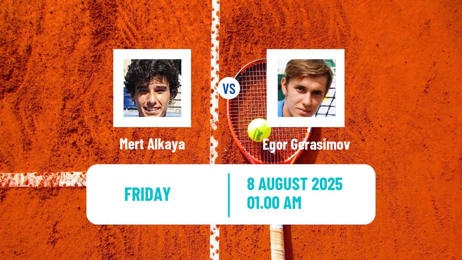 Tennis ITF M15 Astana Men Mert Alkaya - Egor Gerasimov