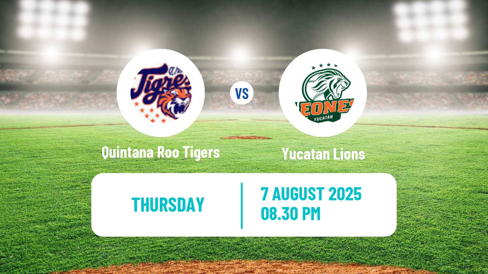 Baseball LMB Quintana Roo Tigers - Yucatan Lions