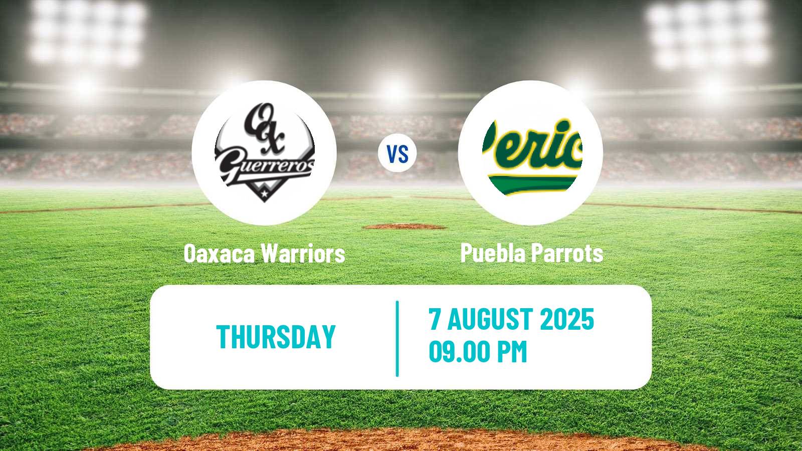 Baseball LMB Oaxaca Warriors - Puebla Parrots