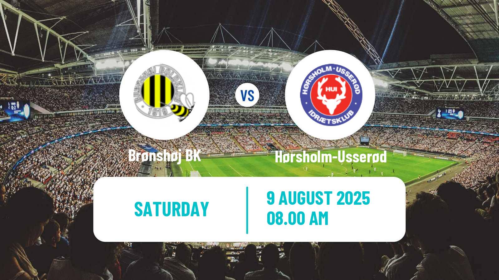 Soccer Danish 3 Division Brønshøj BK - Hørsholm-Usserød