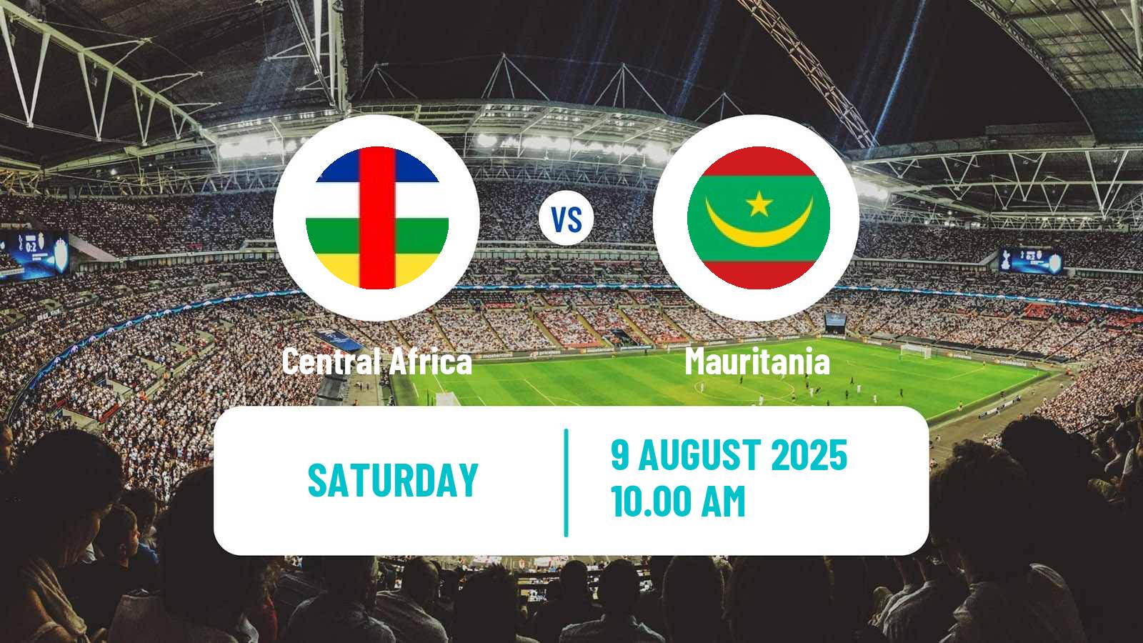 Soccer African Nations Championship Central Africa - Mauritania