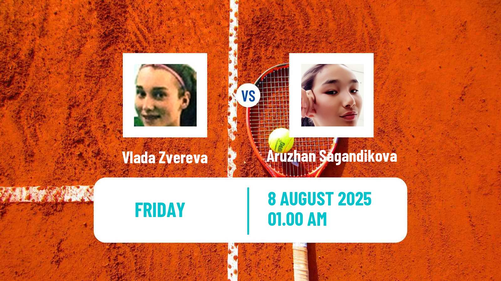 Tennis ITF W15 Astana Women Vlada Zvereva - Aruzhan Sagandikova