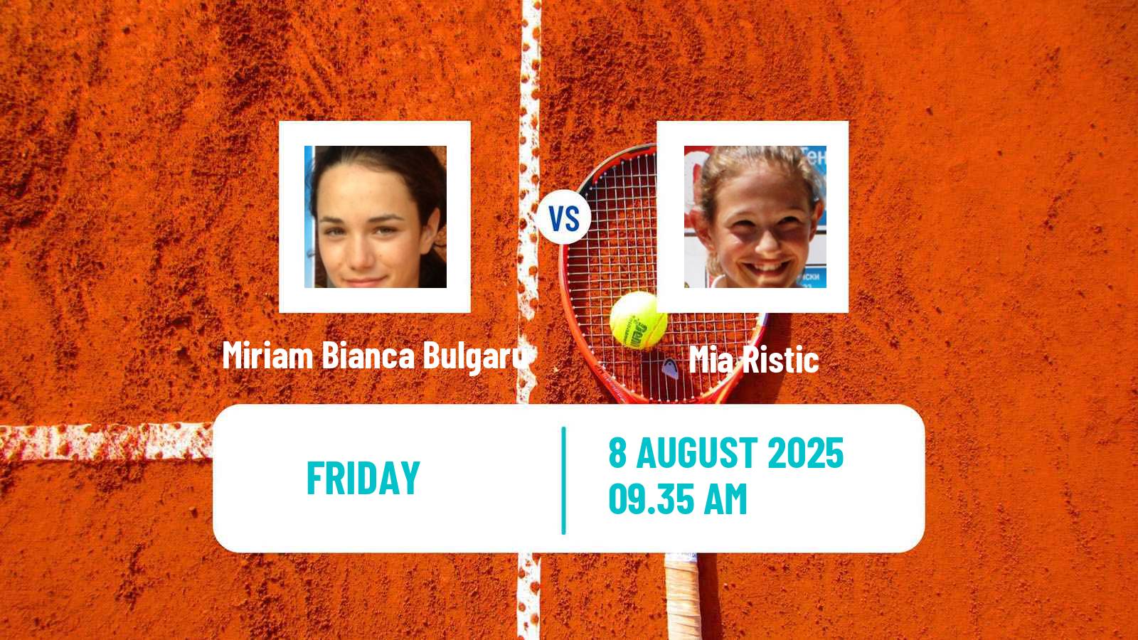 Tennis ITF W35 Kursumlijska Banja 2 Women Miriam Bianca Bulgaru - Mia Ristic