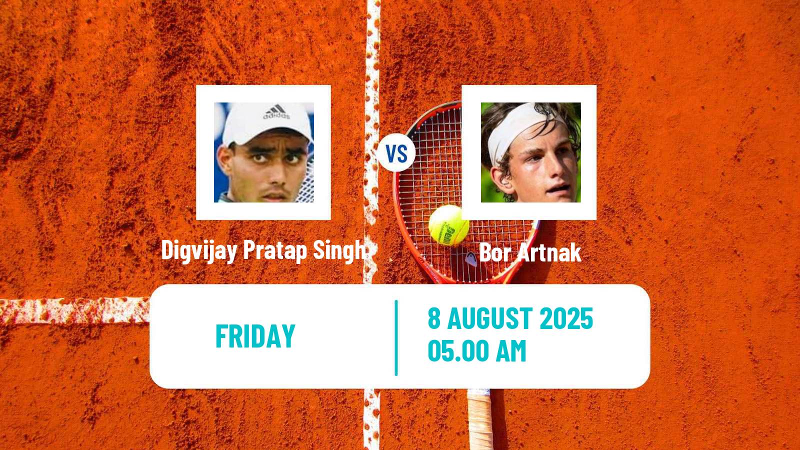 Tennis ITF M25 Brazzaville 2 Men Digvijay Pratap Singh - Bor Artnak