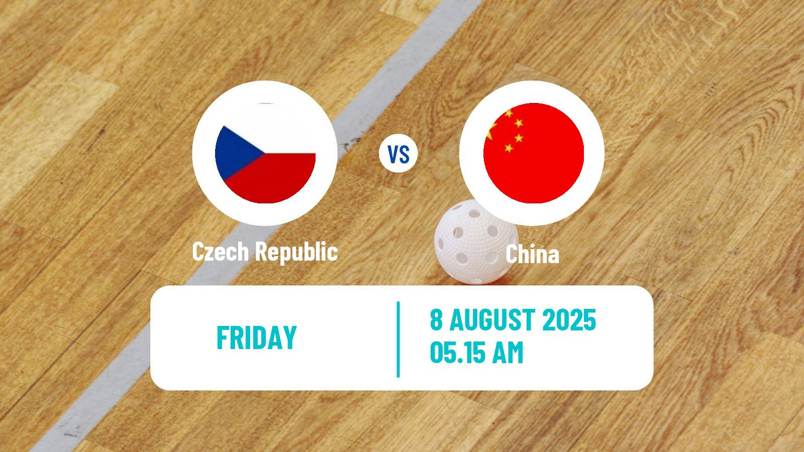 Floorball World Games Floorball Czech Republic - China