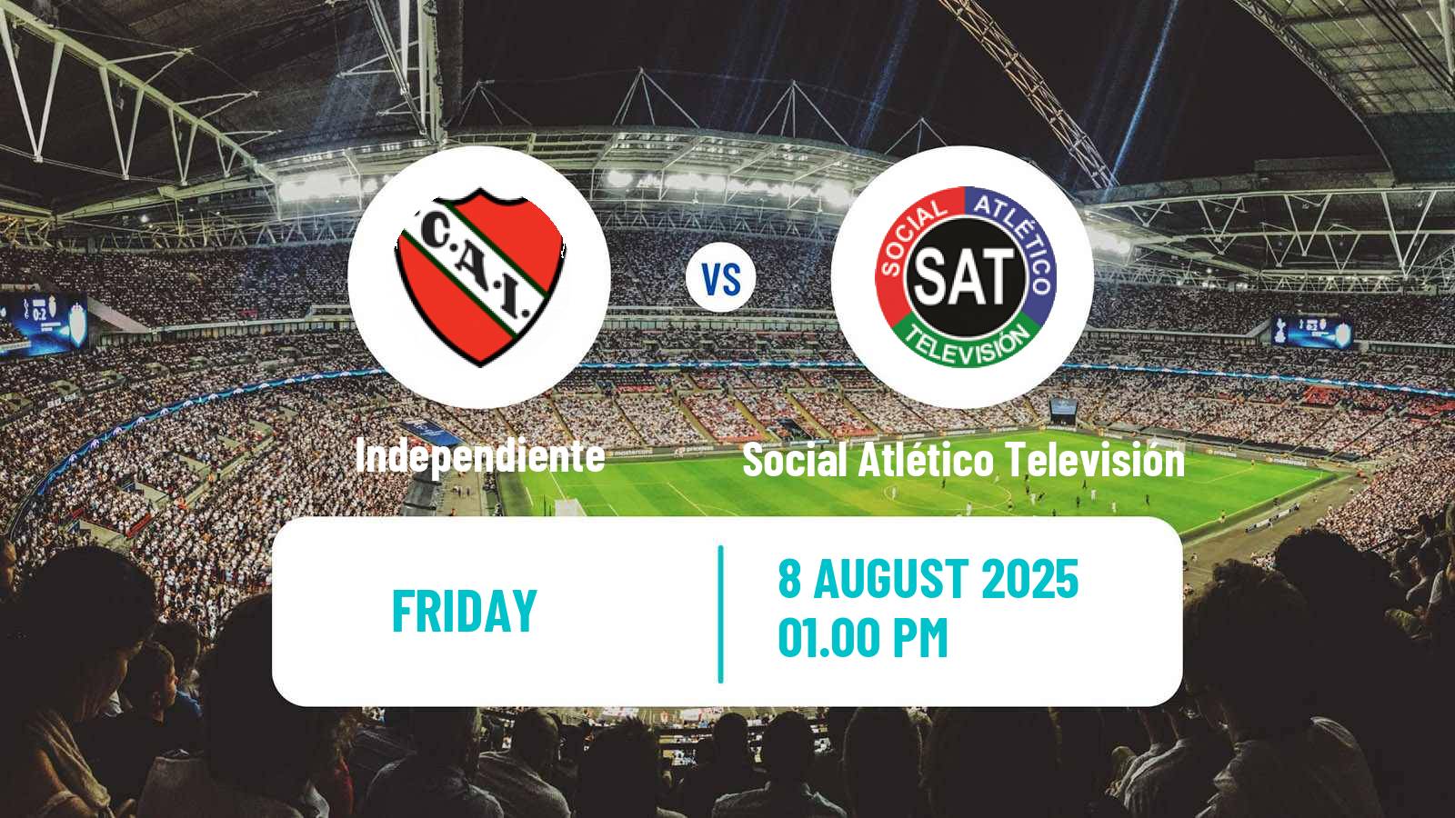 Soccer Argentinian Primera A Women Independiente - Social Atlético Televisión