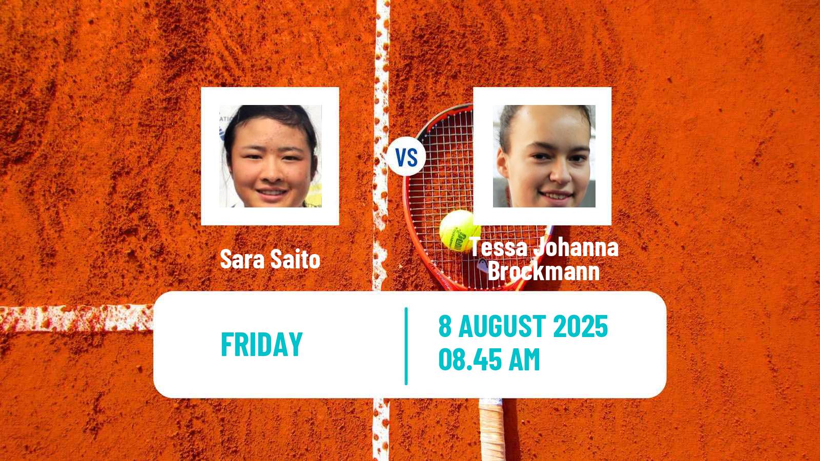 Tennis ITF W50 H Leipzig Women Sara Saito - Tessa Johanna Brockmann