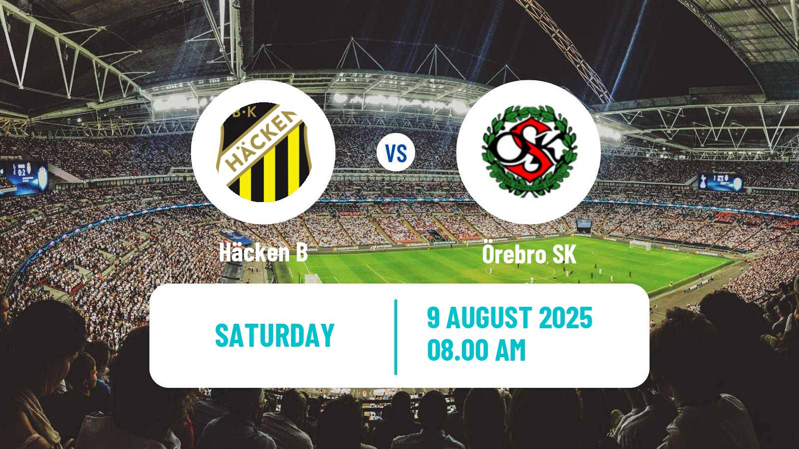 Soccer Swedish Elitettan Women Häcken B - Örebro SK