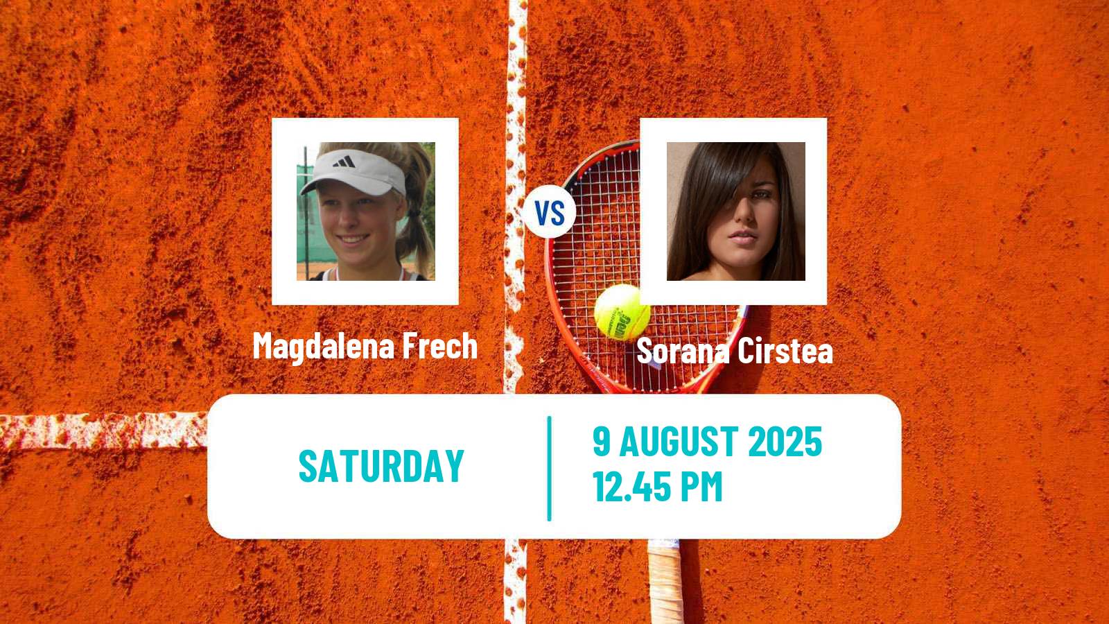 Tennis WTA Cincinnati Magdalena Frech - Sorana Cirstea