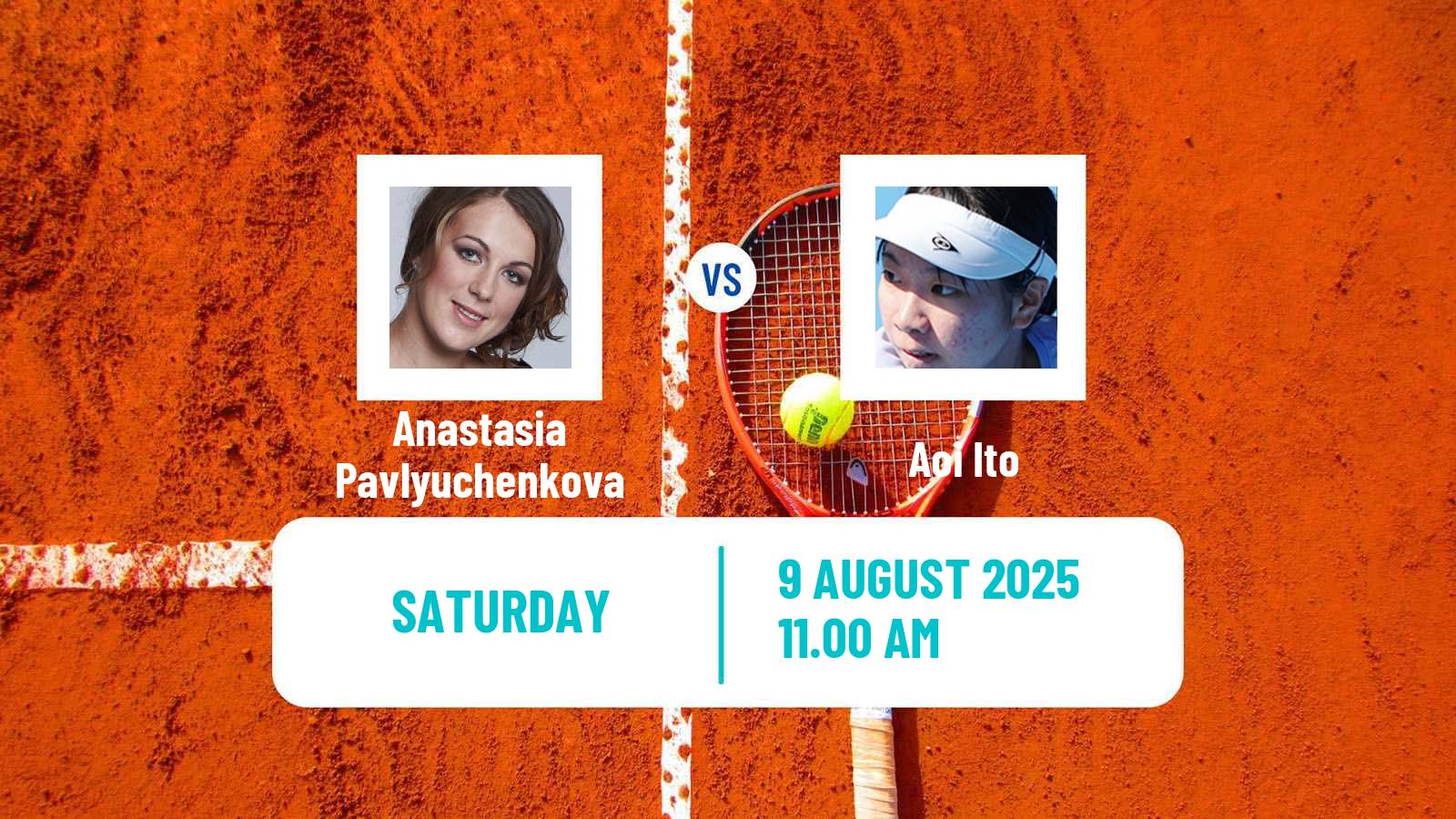 Tennis WTA Cincinnati Anastasia Pavlyuchenkova - Aoi Ito
