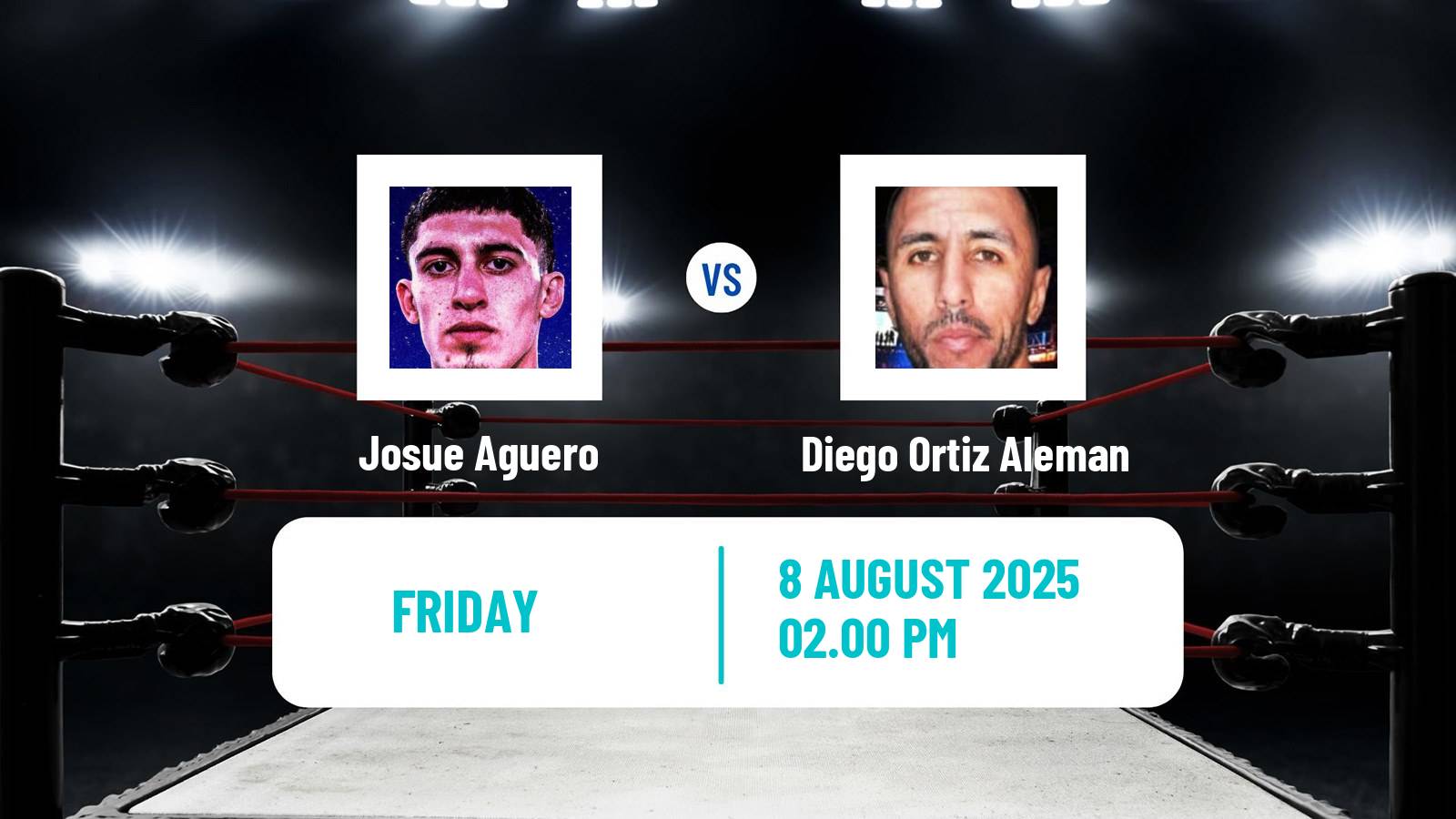 Boxing Super Featherweight Others Matches Men Josue Aguero - Diego Ortiz Aleman