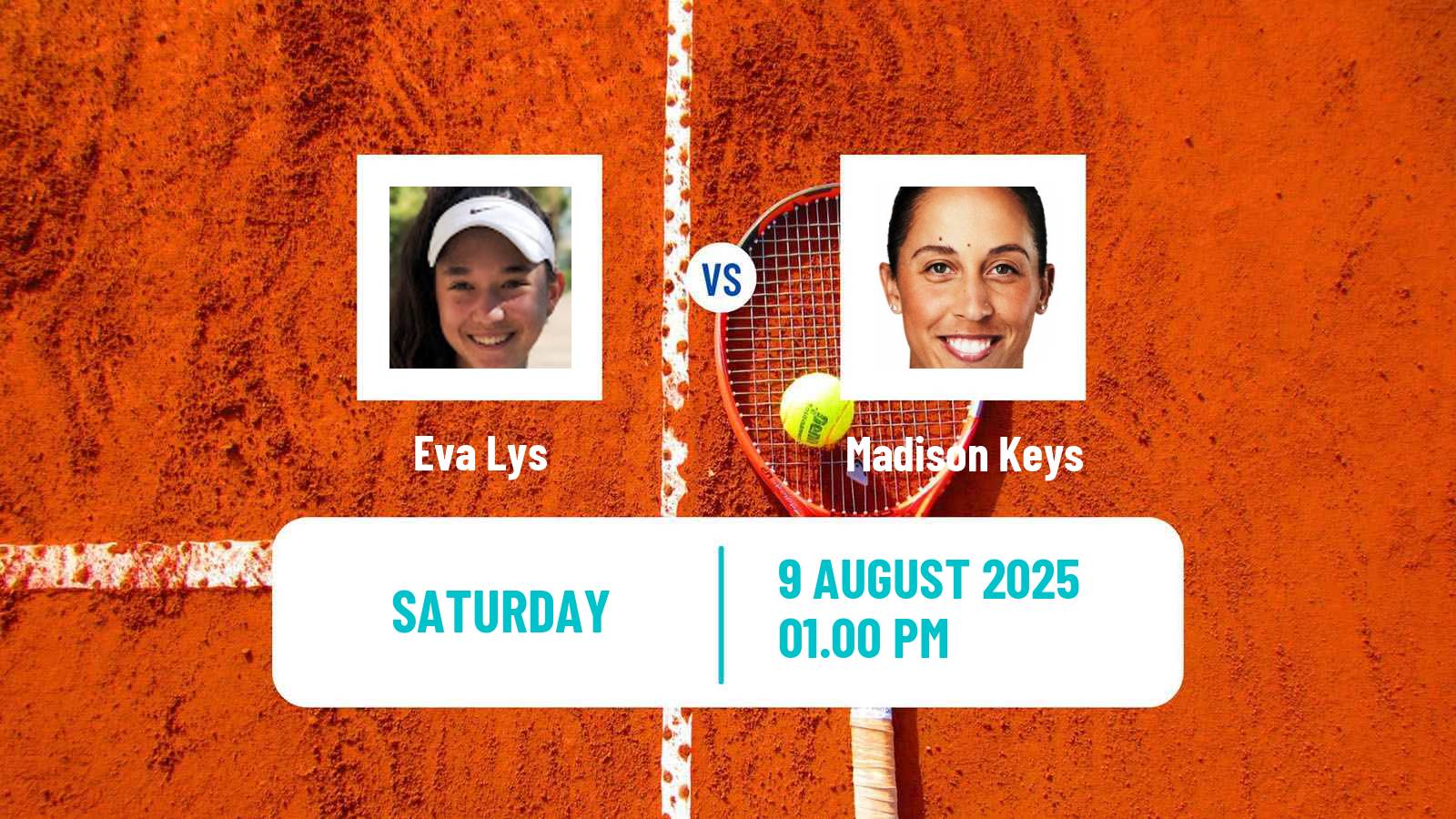 Tennis WTA Cincinnati Eva Lys - Madison Keys