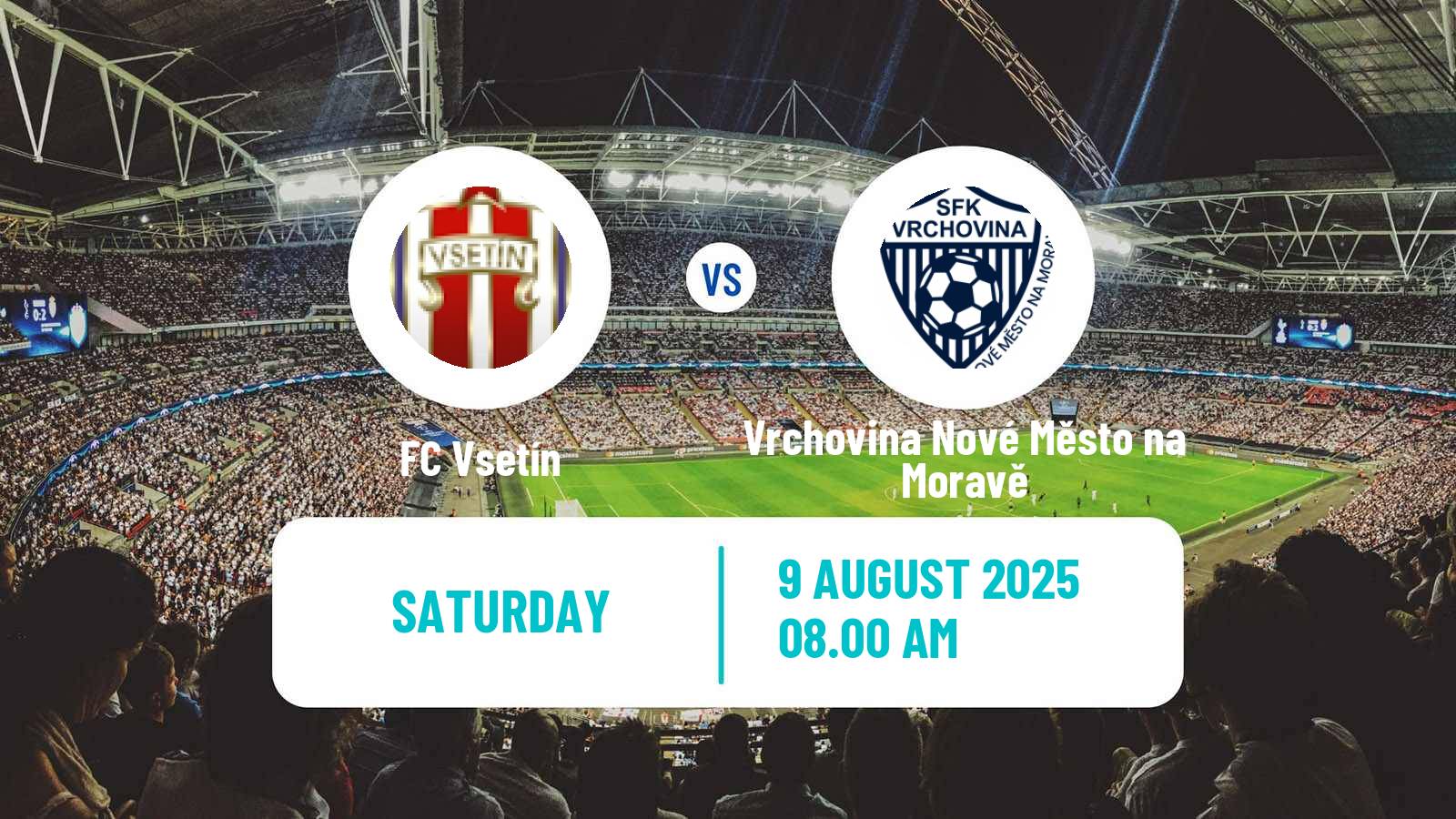 Soccer Czech MSFL Vsetín - Vrchovina Nové Město na Moravě