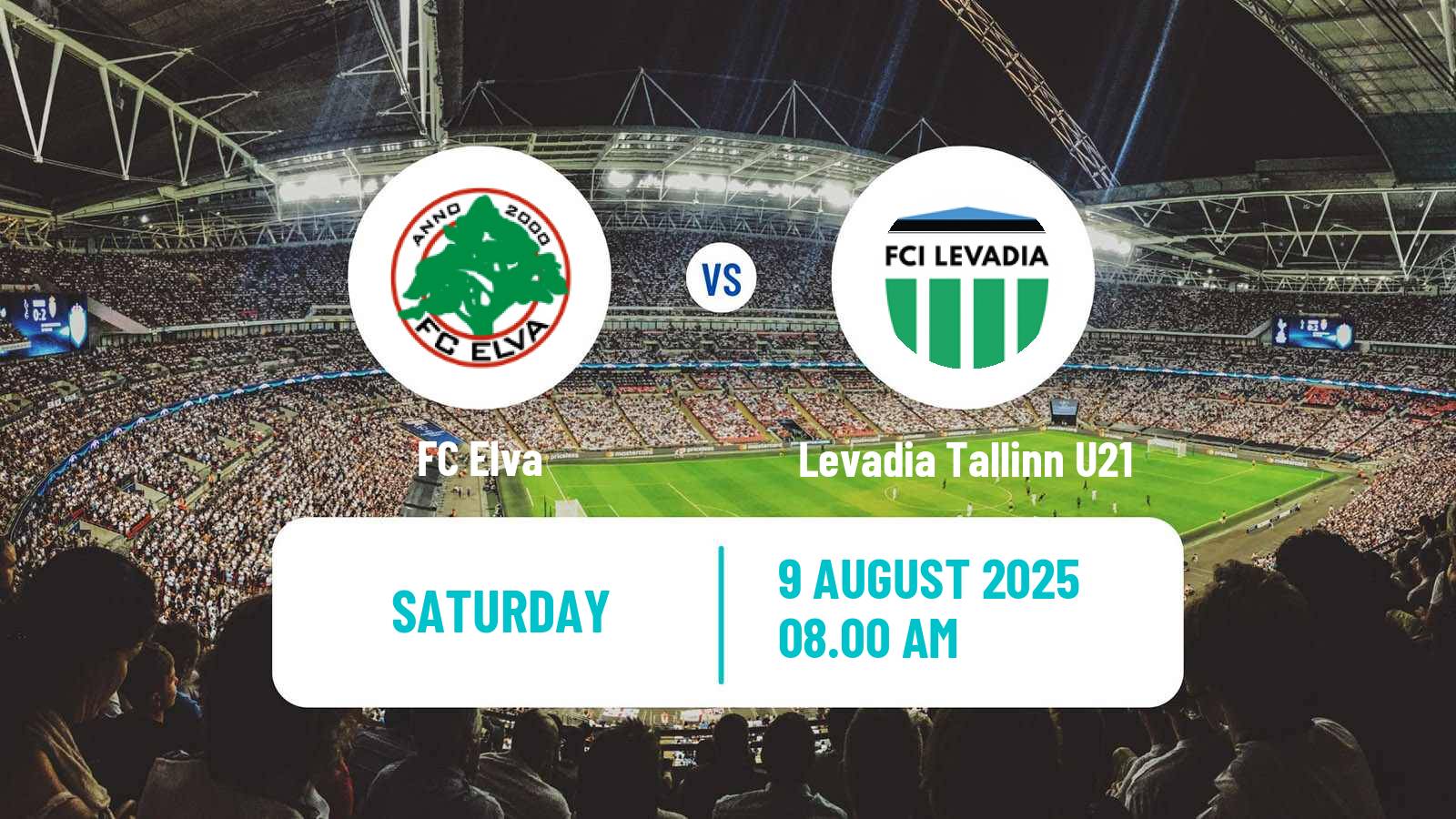Soccer Estonian Esiliiga Elva - Levadia Tallinn U21
