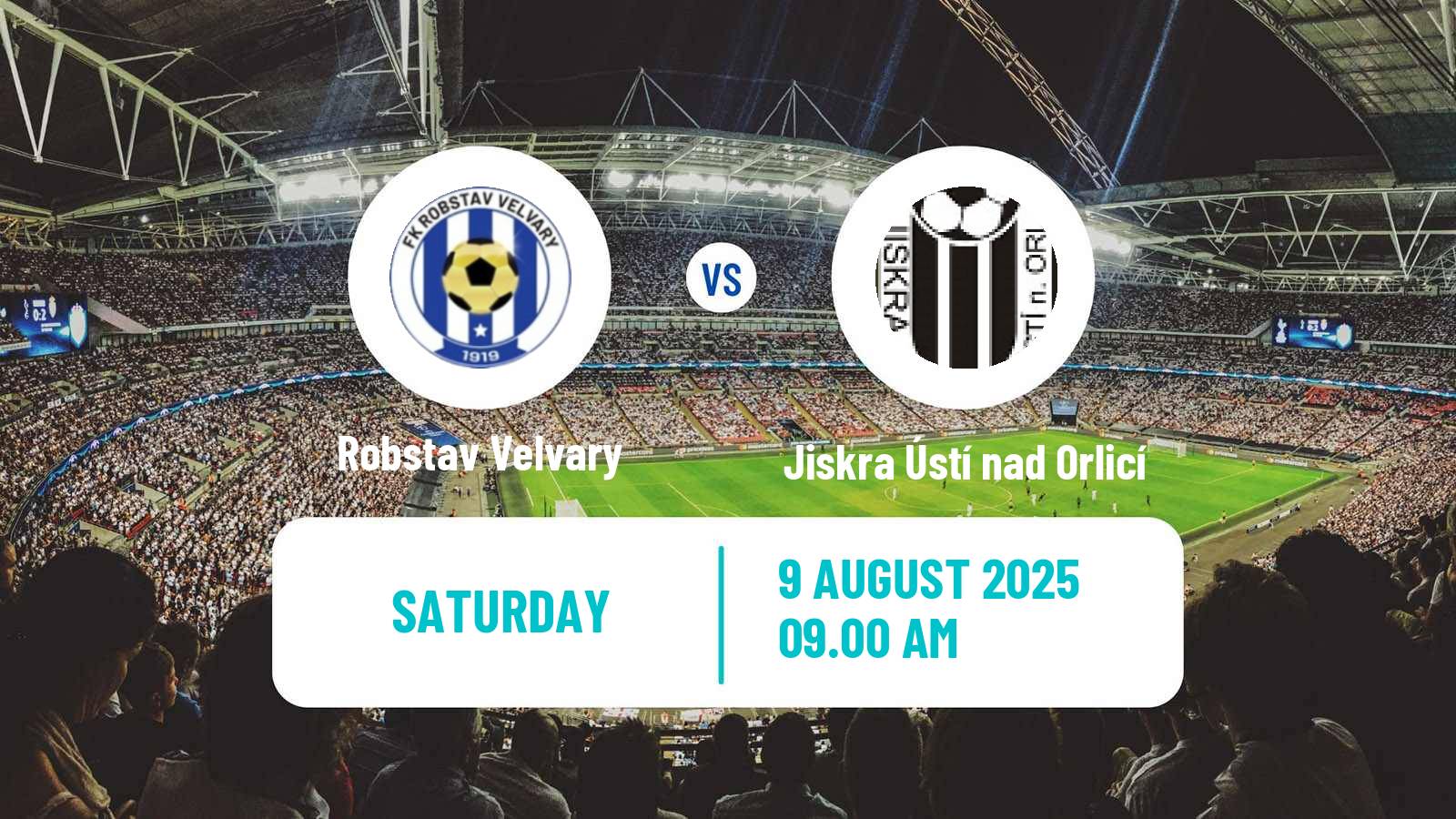 Soccer Czech CFL Group B Robstav Velvary - Jiskra Ústí nad Orlicí