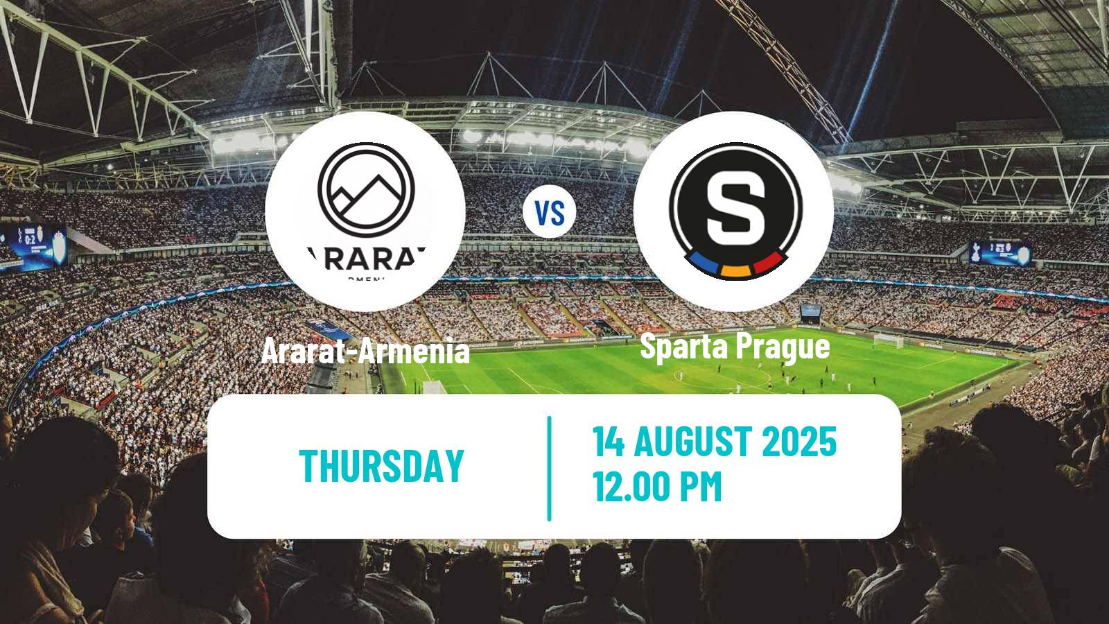 Soccer UEFA Europa Conference League Ararat-Armenia - Sparta Prague