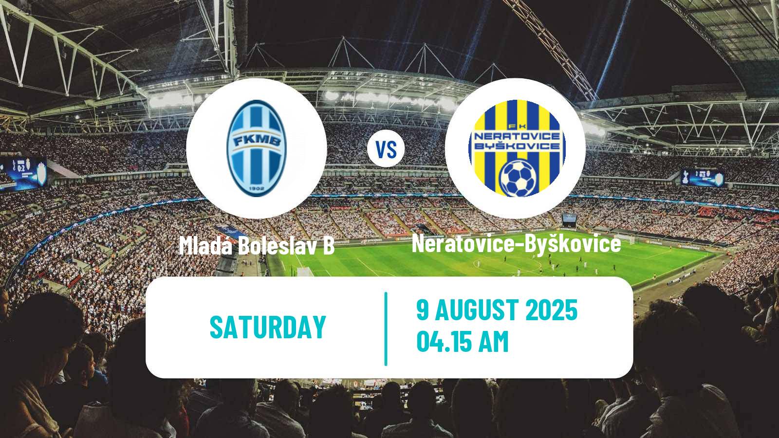 Soccer Czech CFL Group B Mladá Boleslav B - Neratovice–Byškovice