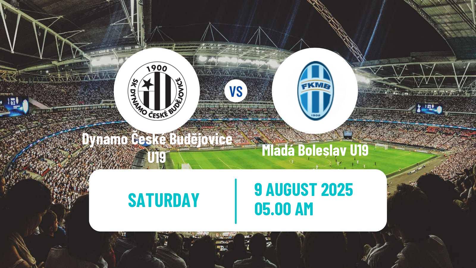 Soccer Czech U19 League Dynamo České Budějovice U19 - Mladá Boleslav U19