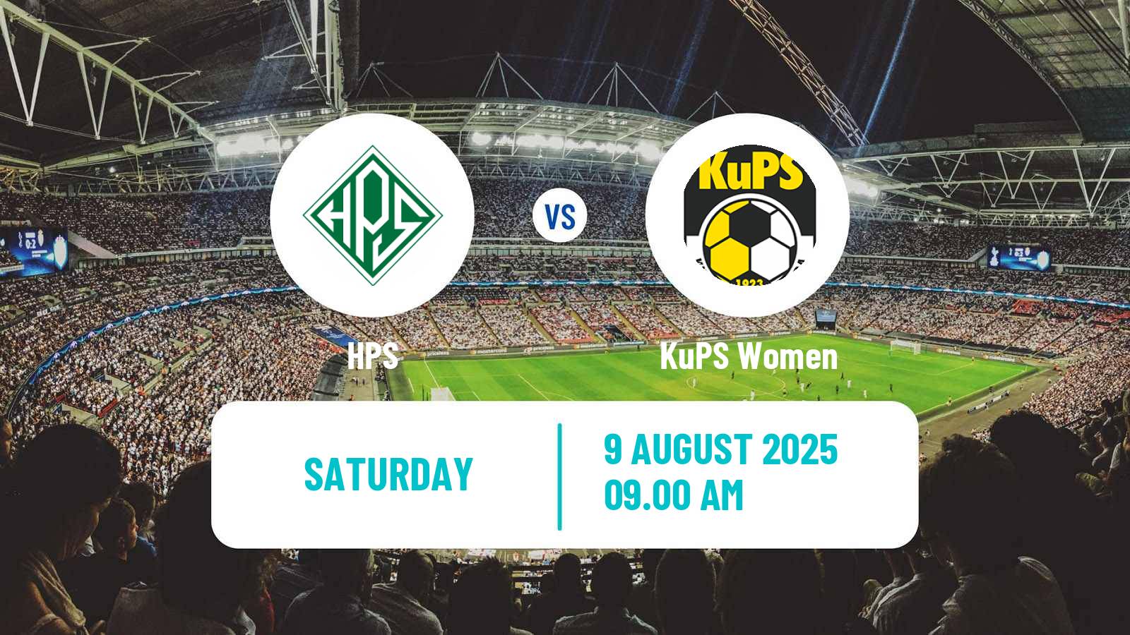 Soccer Finnish Kansallinen Liiga Women HPS - KuPS