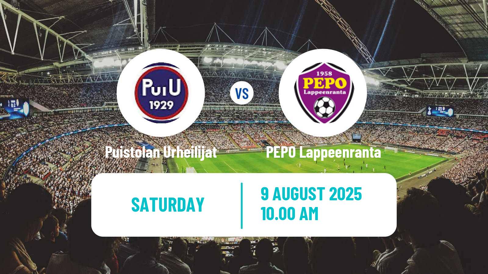 Soccer Finnish Kakkonen Group A Puistolan Urheilijat - PEPO Lappeenranta