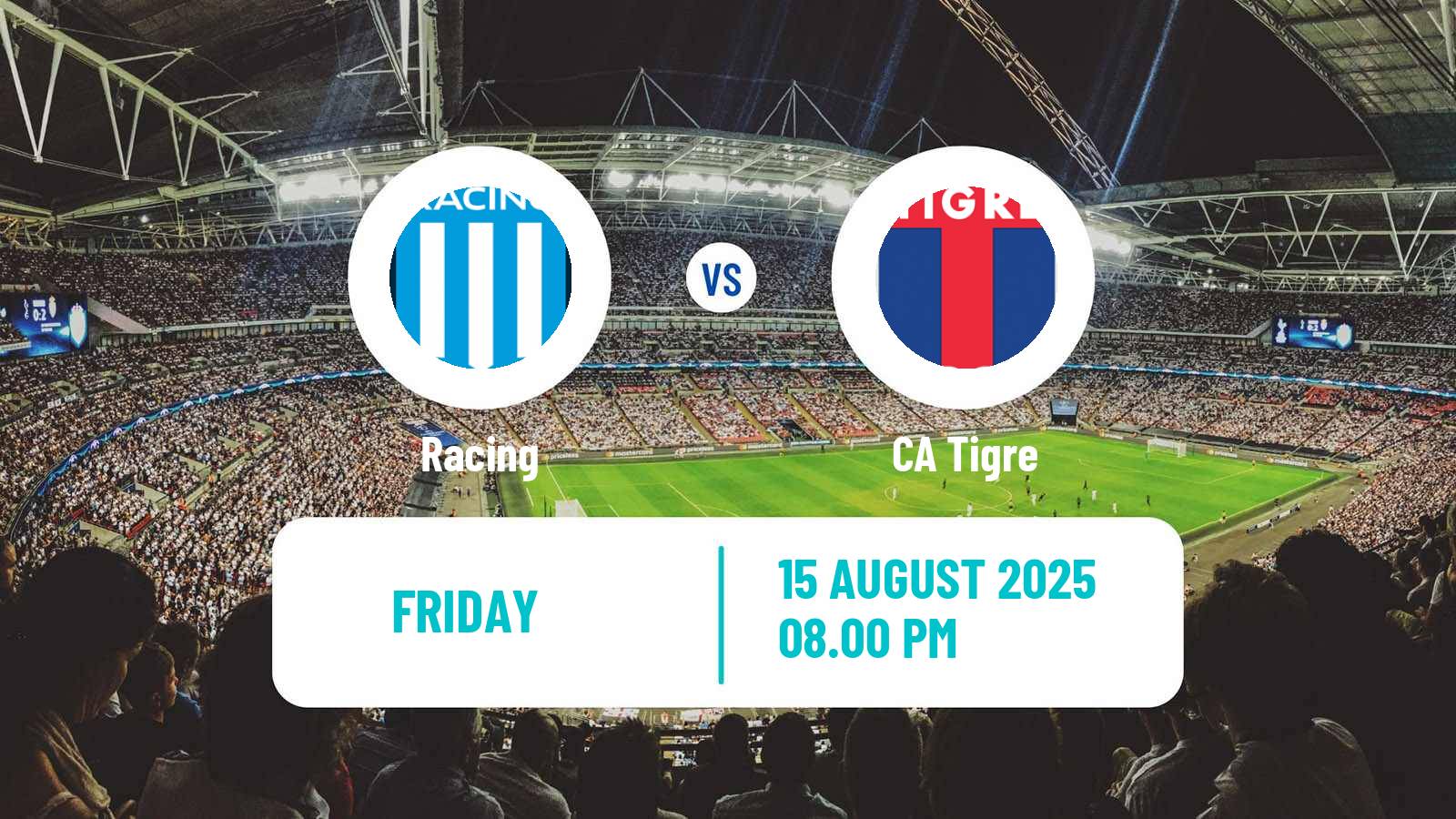 Soccer Argentinian Liga Profesional Racing - Tigre