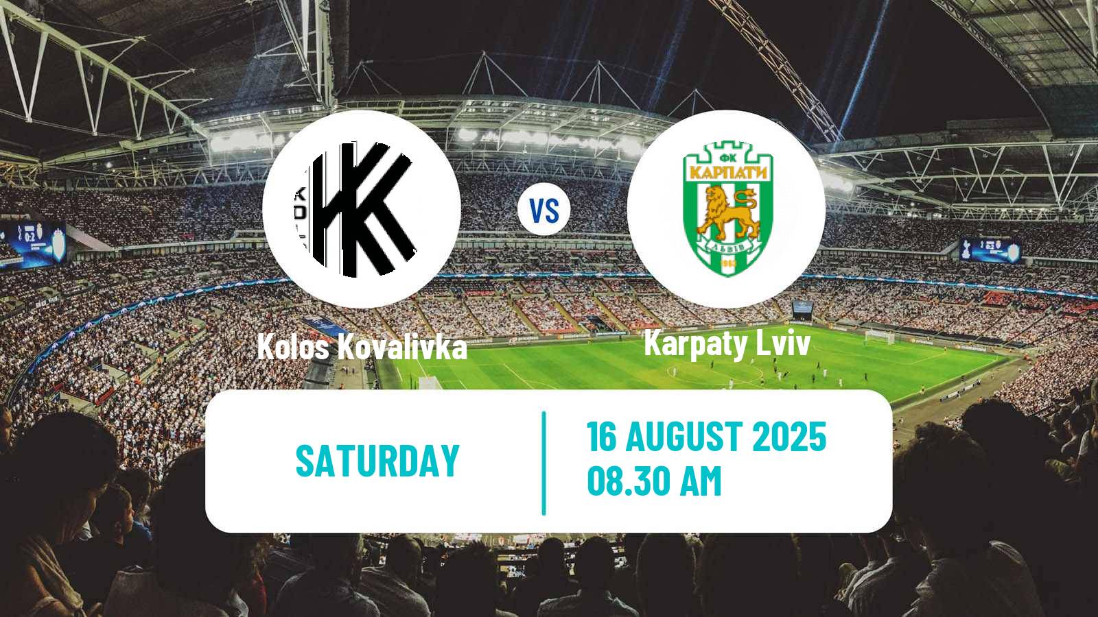 Soccer Ukrainian Premier League Kolos Kovalivka - Karpaty Lviv