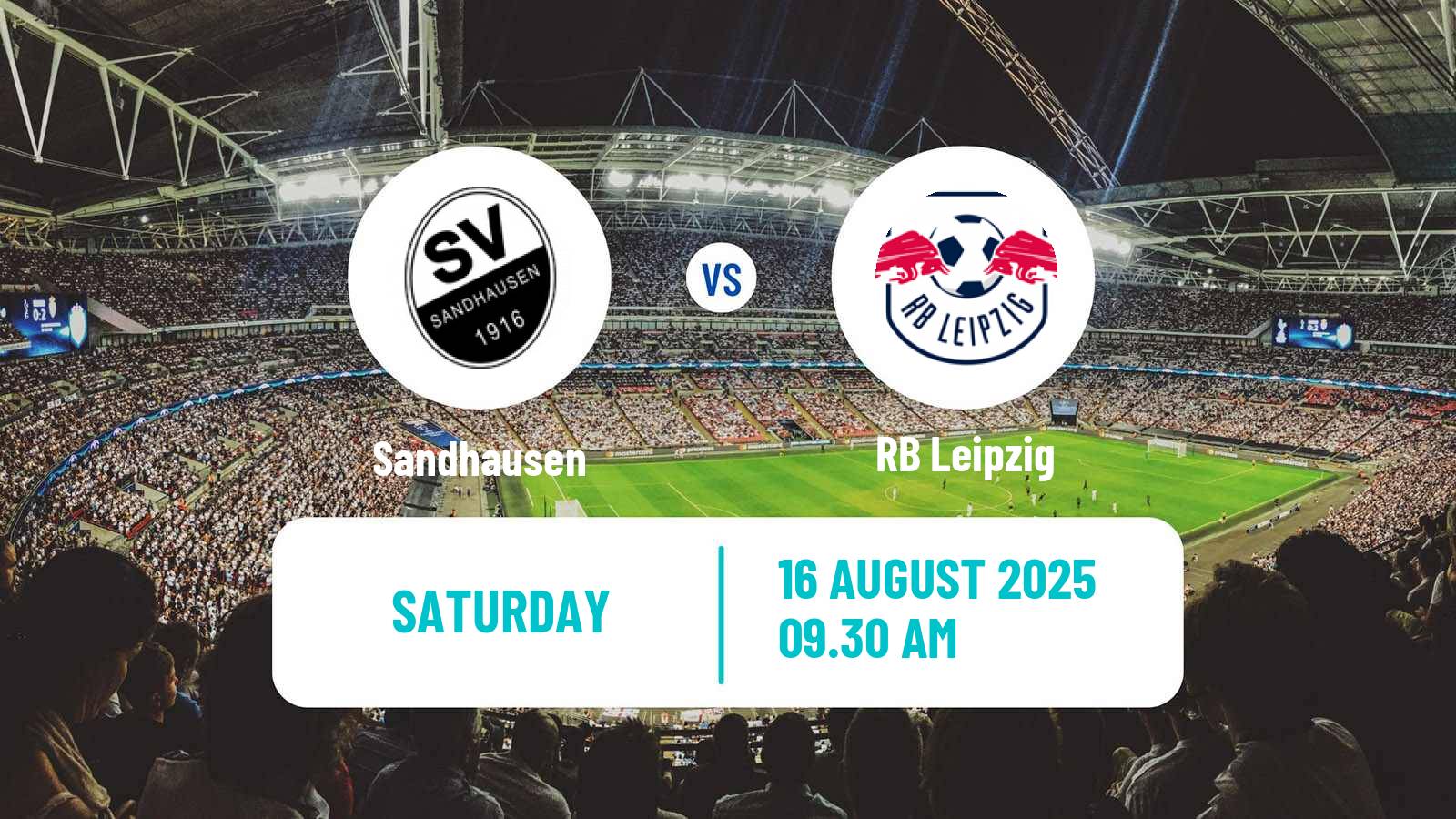 Soccer German DFB Pokal Sandhausen - RB Leipzig
