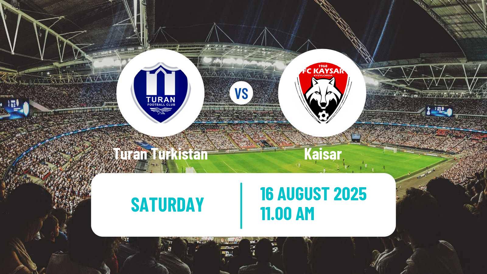 Soccer Kazakh Premier League Turan Turkistan - Kaisar