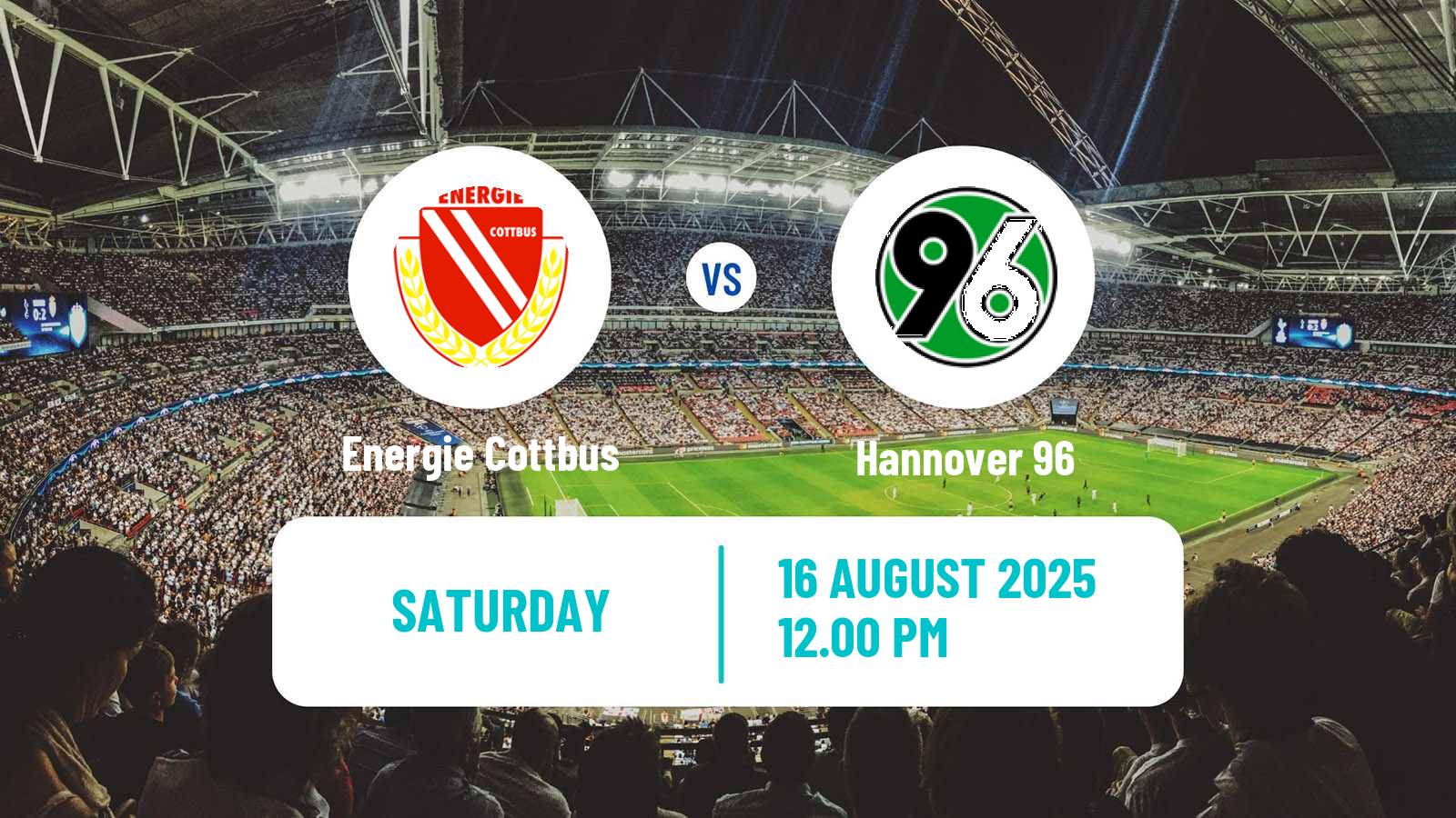 Soccer German DFB Pokal Energie Cottbus - Hannover