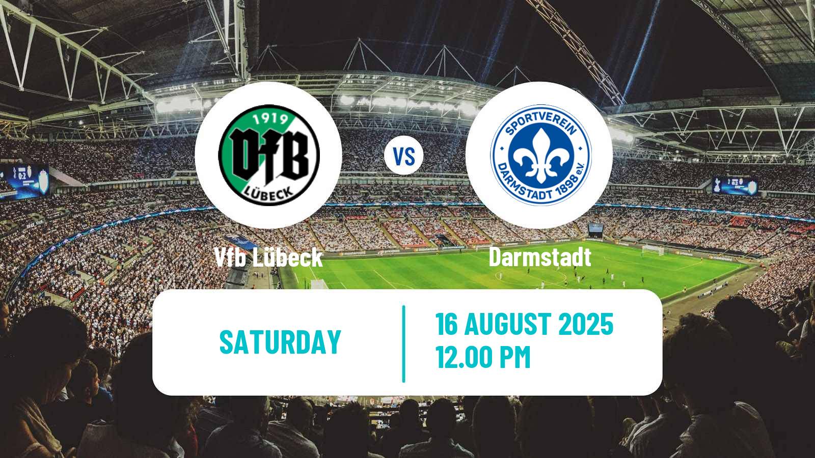 Soccer German DFB Pokal Lübeck - Darmstadt