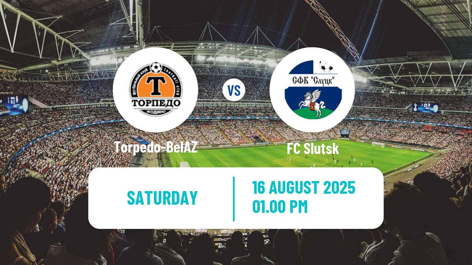 Soccer Belarusian Vysshaya Liga Torpedo-BelAZ - Slutsk