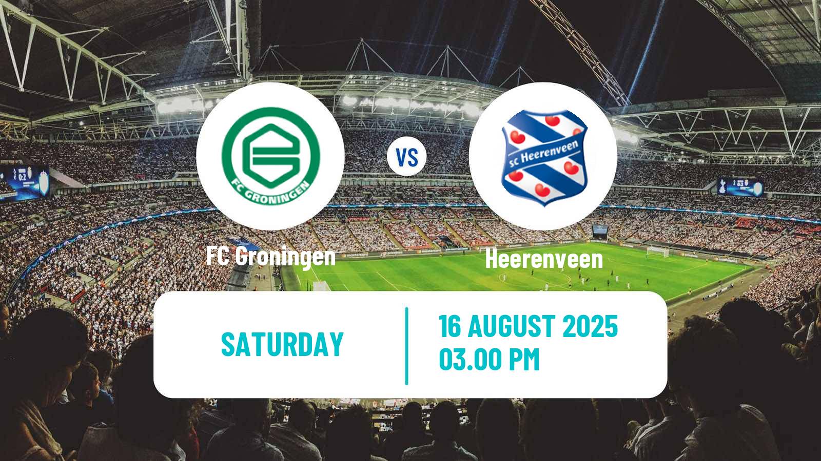 Soccer Dutch Eredivisie Groningen - Heerenveen