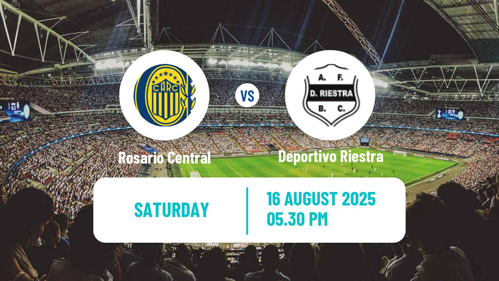 Soccer Argentinian Liga Profesional Rosario Central - Deportivo Riestra