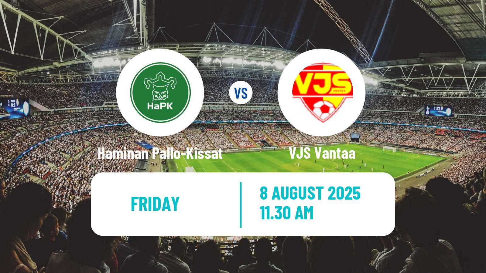 Soccer Finnish Kakkonen Group A Haminan Pallo-Kissat - VJS Vantaa